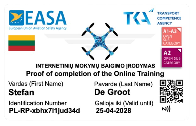 drone licents lithuania