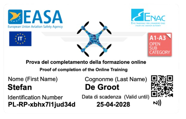 drone bewijs enac italie